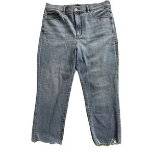 Express Slim Super High Rise Denim Jeans Size 14 Short‎